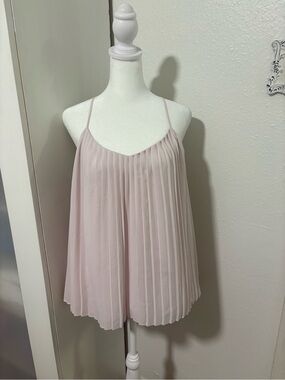 Express Blush Pleated Camisole Top